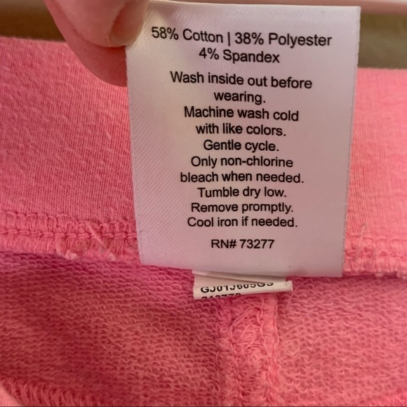 Jumping Bean Soft Baby Pink Pull-On shorts with Pockets and Cuffs. Size 7 - Picture 4 of 5